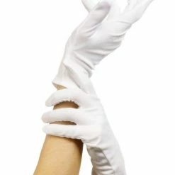Smiffys Gloves, Short White