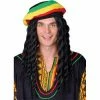 Wicked Mens Rasta Man Wig With Hat
