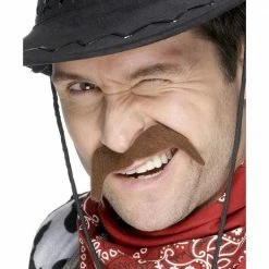 Smiffys Cowboy Tash, Brown