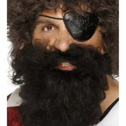Smiffys Beards & Tashes Pirate Beard, Brown