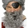 Smiffys Beards & Tashes Pirate Beard, Grey
