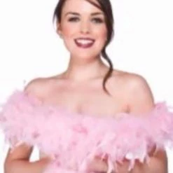 Wicked Boa, Feathered, Baby Pink 60g