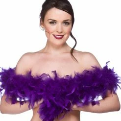 Wicked Boas, Fans & Parasols Boa, Feathered, Purple 60g