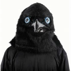Palmer Animal Masks Full Overhead Raven, Moving Mouth, Mask