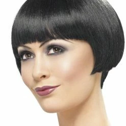 Smiffys Womens 20's Flapper Wig, Black