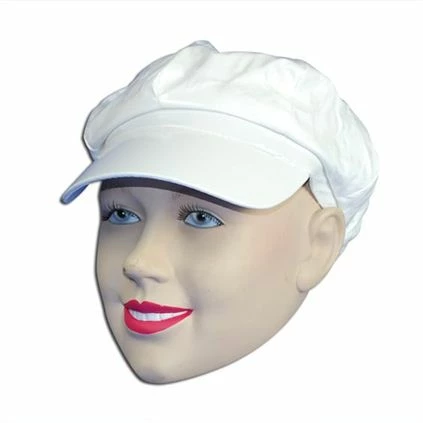 Bristol Shiny White PVC Hat 1960's & 70's 1 Bristol Shiny White PVC Hat 1960's & 70's