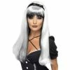 Smiffys Bewitching Wig, Black-White