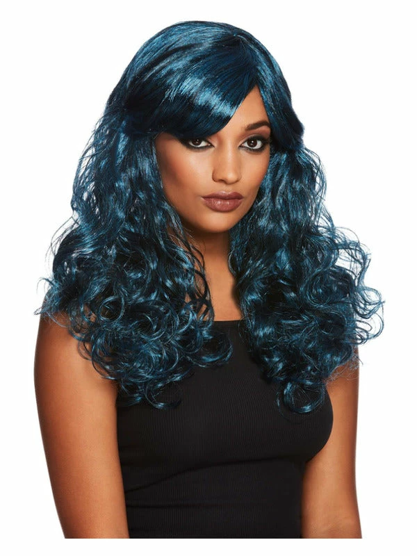 Smiffys Womens Gothic Seductress, Black & Blue 1 Smiffys Womens Gothic Seductress, Black & Blue