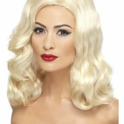 Smiffys Womens 20's Luscious Long Blonde, Waves