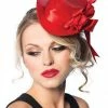Leg Avenue 1940's & 50's Leg Ave, Satin Top Hat, Red