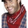 Smiffys Wild West Cowboy Bandana, Red