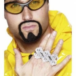 Smiffys Jewellery & Bling Dollar Sign Rings