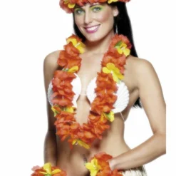 Smiffys Hawaiian Set, Red