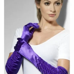 Smiffys Gloves, Temptress, Purple