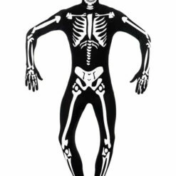 Smiffys Second Skin, Skeleton Male Costumes