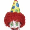 Smiffys Circus Clown Hat With Wig