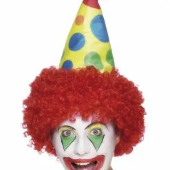 Smiffys Circus Clown Hat With Wig