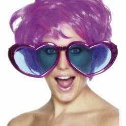Smiffys 1960's & 70's Jumbo Heart Shaped Glasses