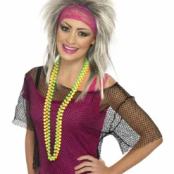 Smiffys String Vest Black 1980's & 90's