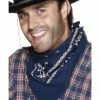 Smiffys Cowboy Bandana, Blue