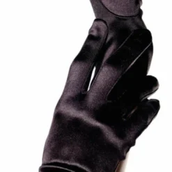 Leg Avenue Gloves, Satin Wrist, Black