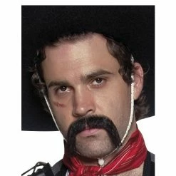 Smiffys Mexican Handlebar Moustache Beards & Tashes