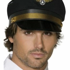 Smiffys Pilot Cap Army, Sailor & Pilot