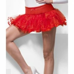 Smiffys Tu Tu's Tulle Petticoat, Red