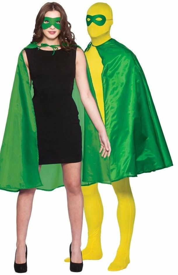 Wicked Super Hero Cape - Mask, Green Capes 1 Wicked Super Hero Cape - Mask, Green Capes