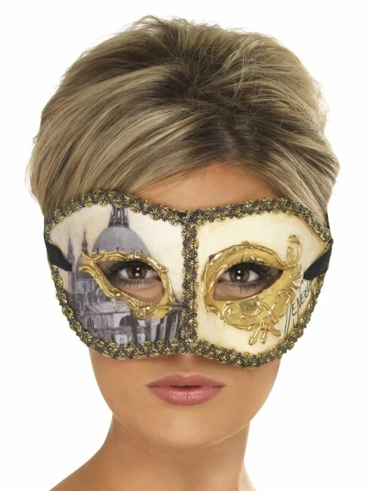 Smiffys Masquerade Colombina Venice Mask 1 Smiffys Masquerade Colombina Venice Mask