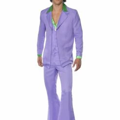 Smiffys 70's Lavender Suit Male Costumes