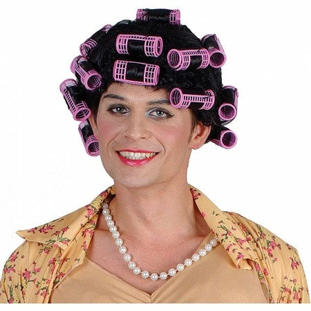 Wicked Funny Housewife With Rollers Mens 1 Wicked Funny Housewife With Rollers Mens