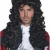 Smiffys Pirate Captain Wig Mens