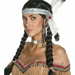 Smiffys Native Indian Wig Wild West