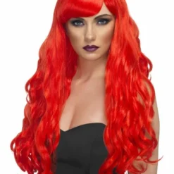Smiffys Desire Wig, Red Womens