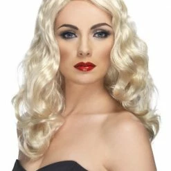 Smiffys Womens Glamorous Wig, Blonde