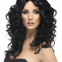 Smiffys Womens Glamour Wig, Black