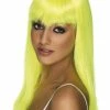 Smiffys Glamourama Wig, Neon Yellow