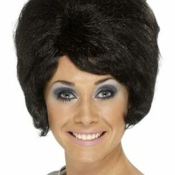Smiffys 60s Beehive Wig, Black Womens