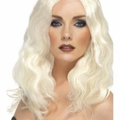 Smiffys Womens Superstar Wig, Platinum