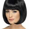 Smiffys Partyrama Wig, Black Womens