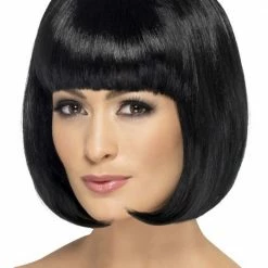 Smiffys Partyrama Wig, Black Womens