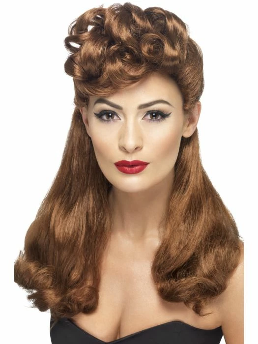 Smiffys 40's Vintage Wig Womens 1 Smiffys 40's Vintage Wig Womens