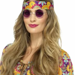 Smiffys Hippy Specs, Purple
