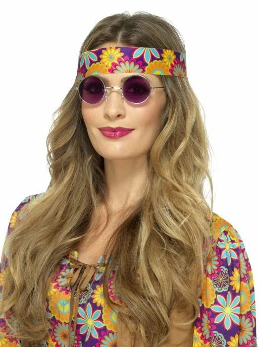 Smiffys Hippy Specs, Purple 1 Smiffys Hippy Specs, Purple