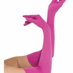 Smiffys Long Pink Gloves