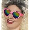 Smiffys Heart Shaped Specs 1980's & 90's