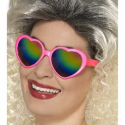 Smiffys Heart Shaped Specs 1980's & 90's