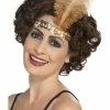 Smiffys Flapper Headband, Gold 1920's & 30's