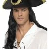 Smiffys Pirate Hat, Black